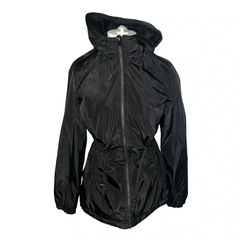 HFX Women’s Black Jacket Faux Fur Lined Preloved - Picture 3 of 9
